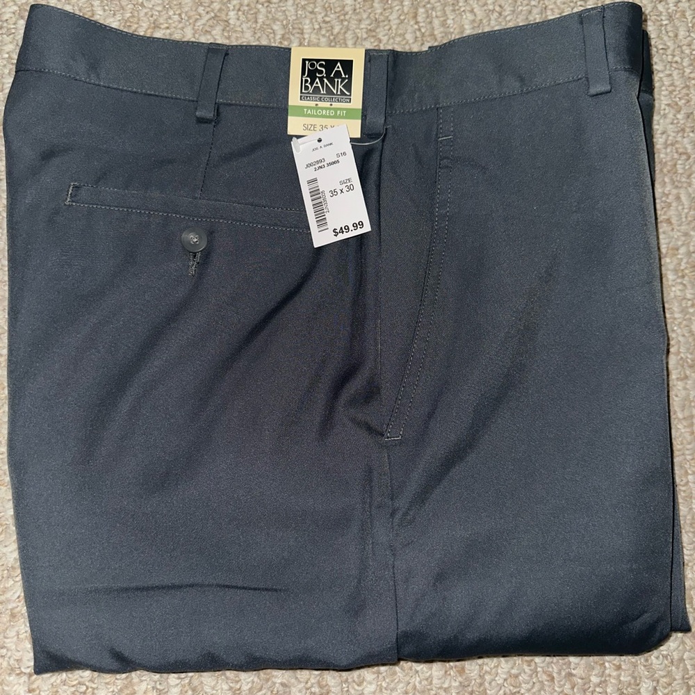 Jos. A. Bank pants, 35x30, slate gray